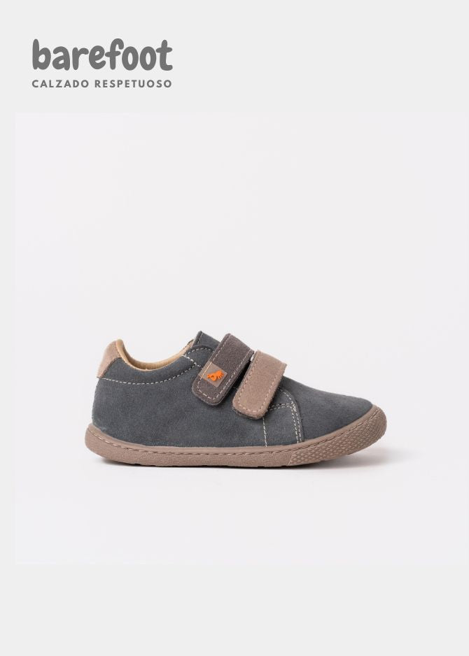 CALZADO CUERO BAREFOOT DOBLE VELCRO - OCEAN