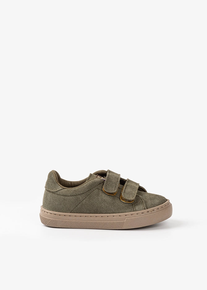 ZAPATILLA DOBLE VELCRO - SUEDE FOREST