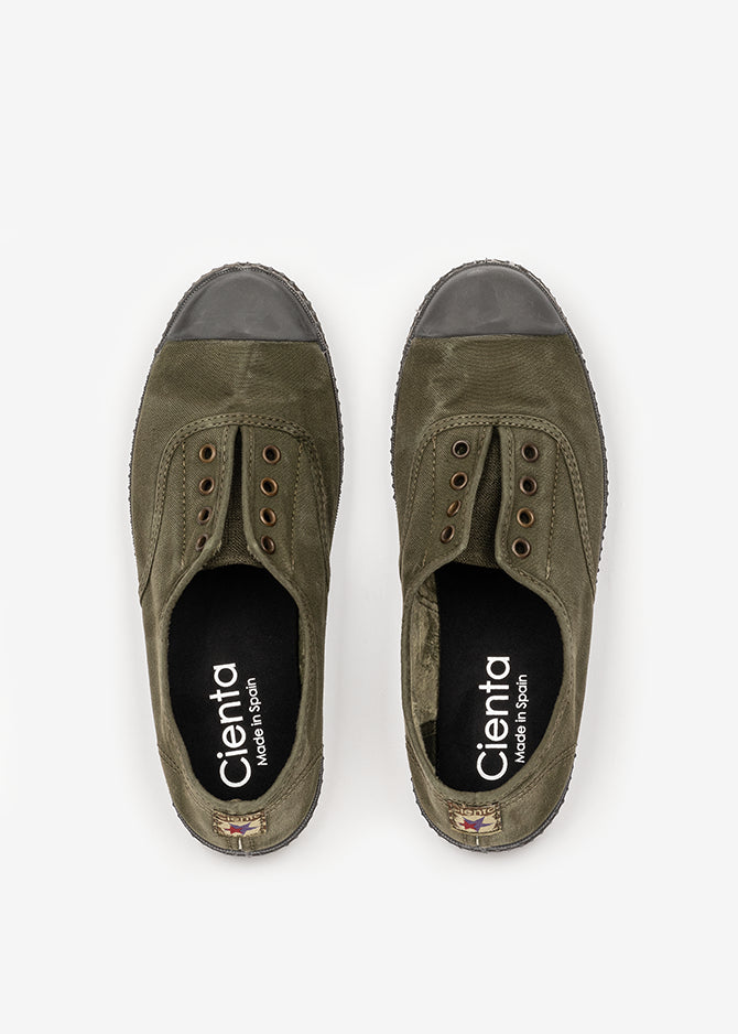 ZAPATILLA INGLESA CON FORRO INTERIOR - KHAKI