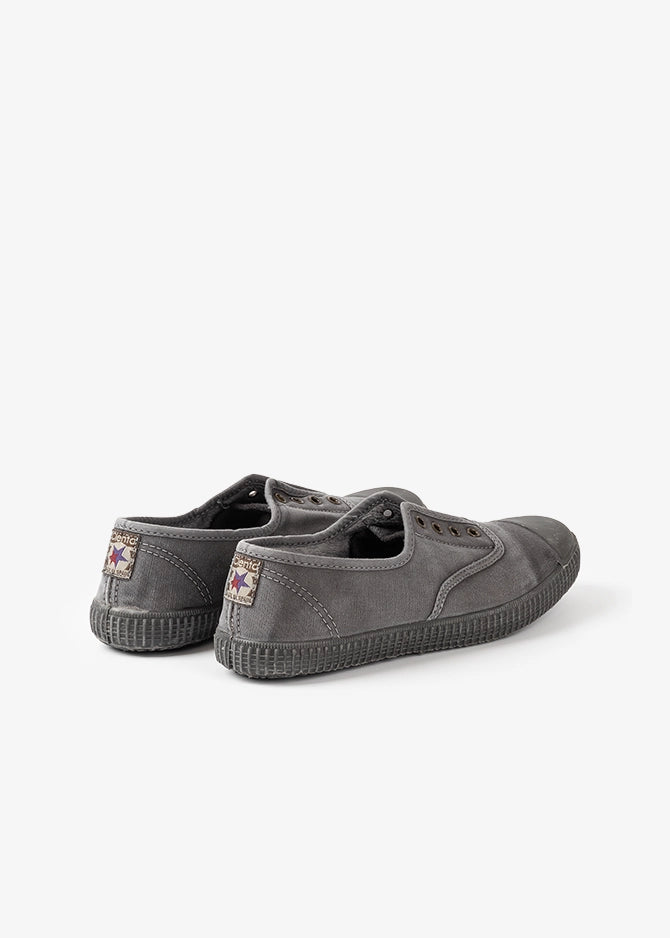 ZAPATILLA INGLESA CON FORRO INTERIOR - NEGRO