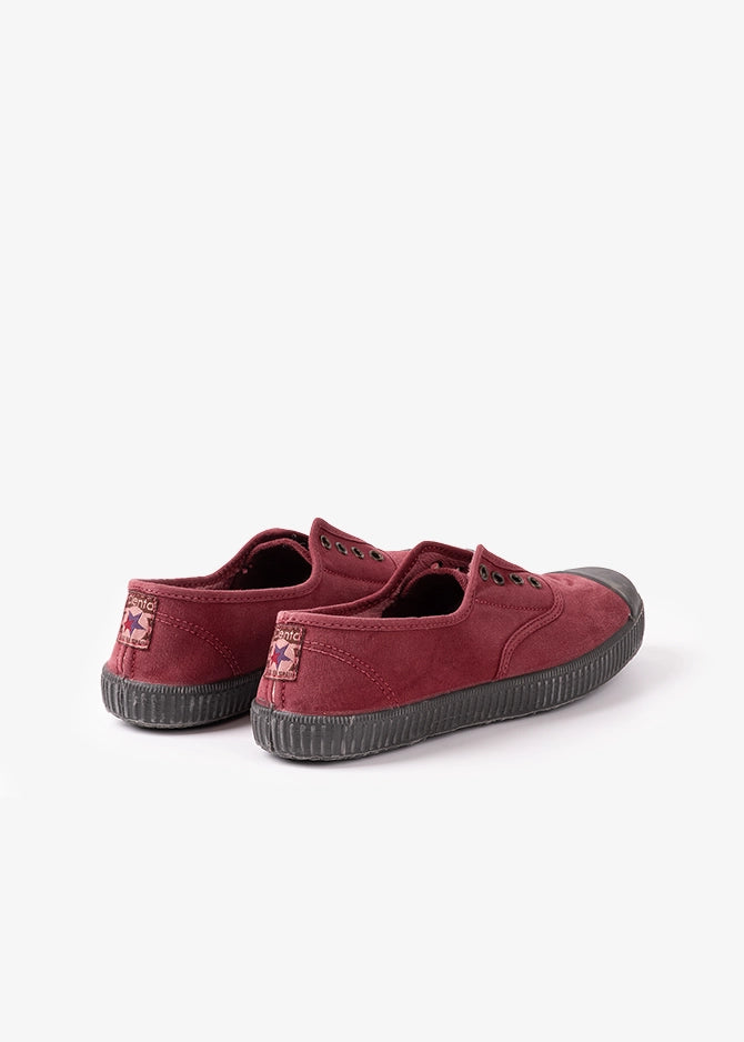 ZAPATILLA INGLESA CON FORRO INTERIOR - BURDEOS