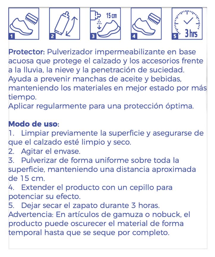 Impermeabilizante protector de calzado y textiles (125ml), Lola Mola