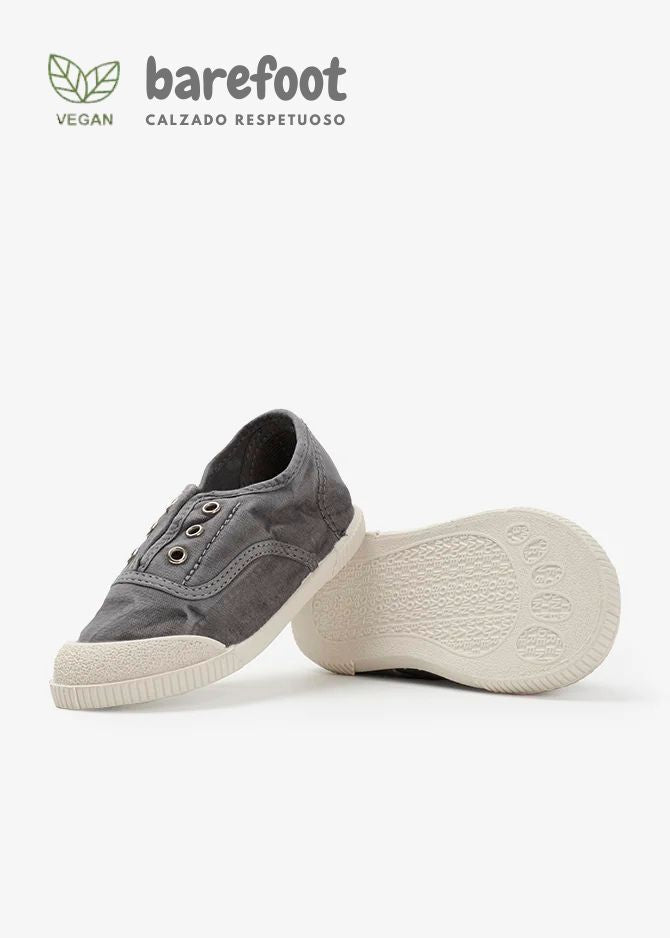 ZAPATILLA INGLESA BAREFOOT - GRIS