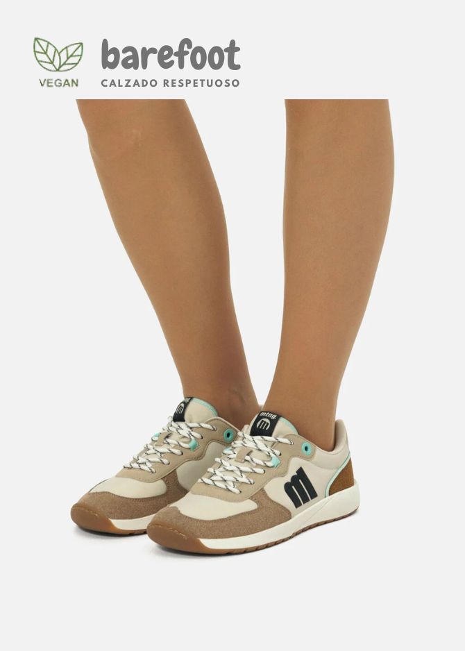 DEPORTIVA BAREFOOT ADULTOS EME - BEIGE Y TAUPE