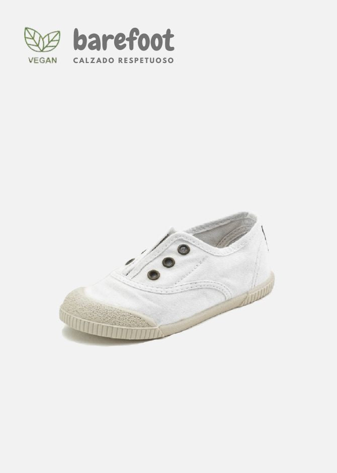 ZAPATILLA INGLESA BAREFOOT - BLANCA