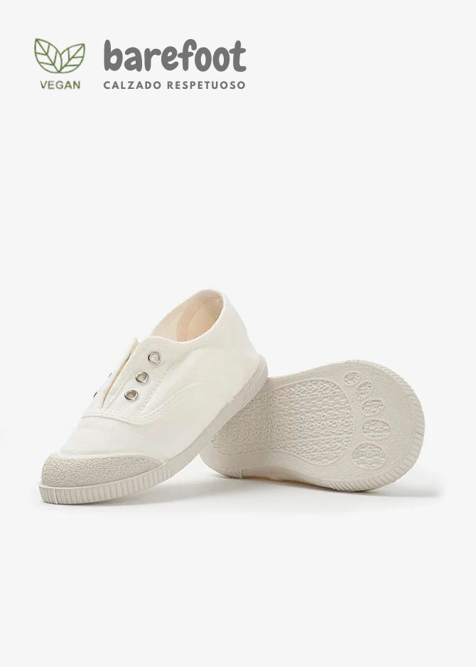 ZAPATILLA INGLESA BAREFOOT - BLANCA