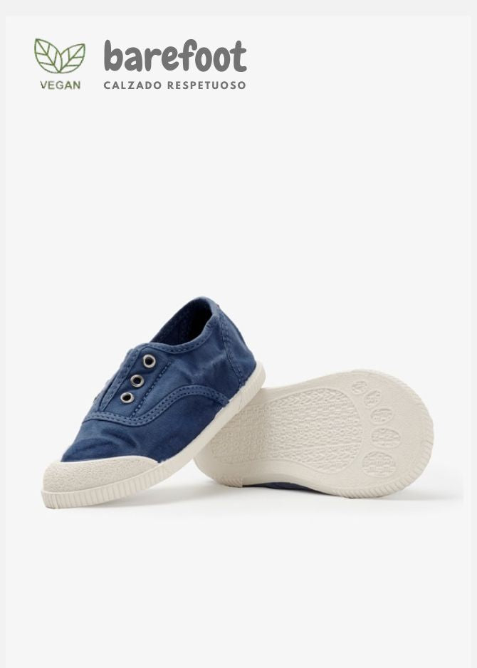 ZAPATILLA INGLESA BAREFOOT - MARINO