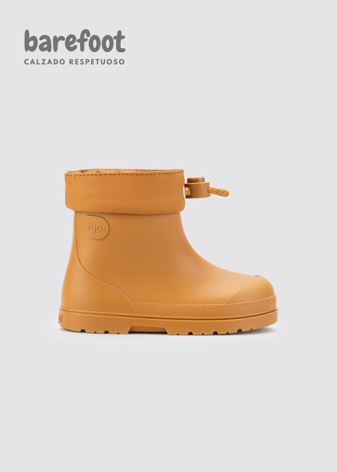 BOTA DE AGUA BAREFOOT MENDI - MOSTAZA