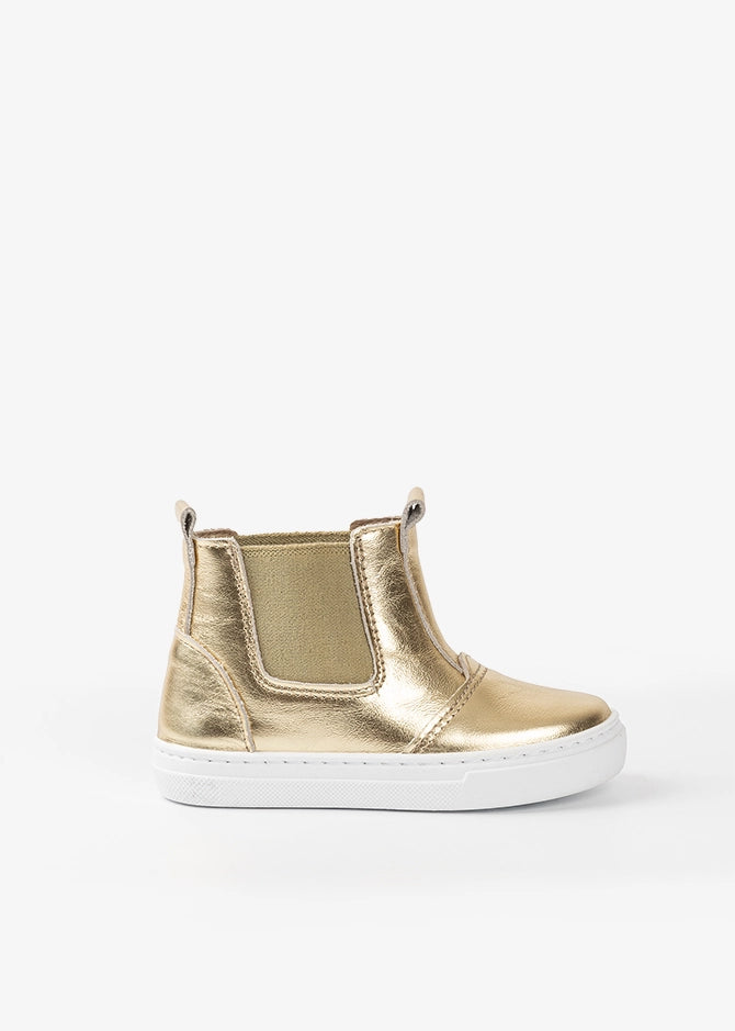 BOTA CHELSEA - CUERO DORADO