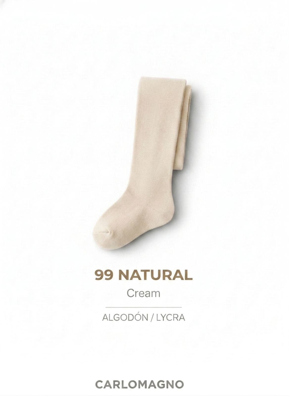 PANTY LISO CÁLIDO NATURAL / CREMA