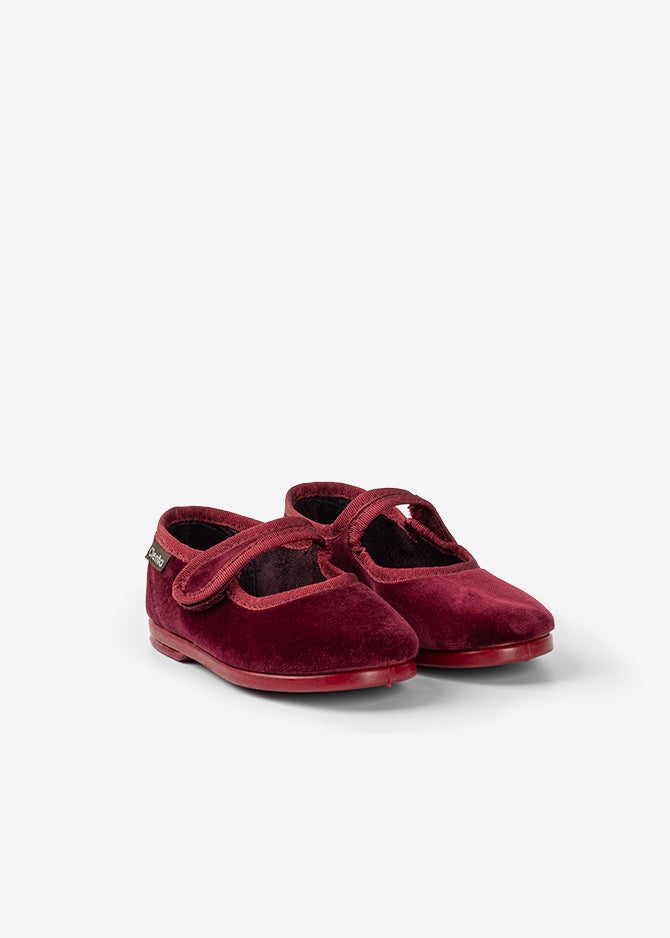 MERCEDITA TERCIOPELO BURDEO