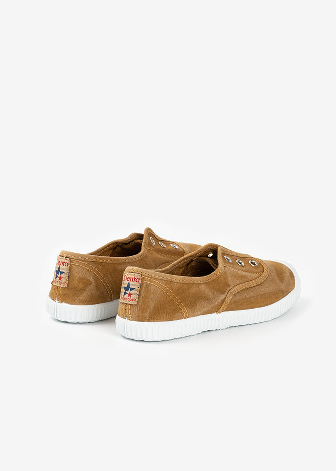 ZAPATILLA INGLESA - MOSTAZA DESGASTADO