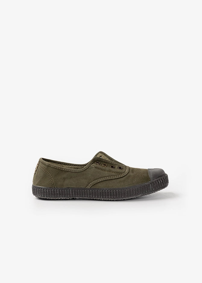 ZAPATILLA INGLESA CON FORRO INTERIOR - KHAKI