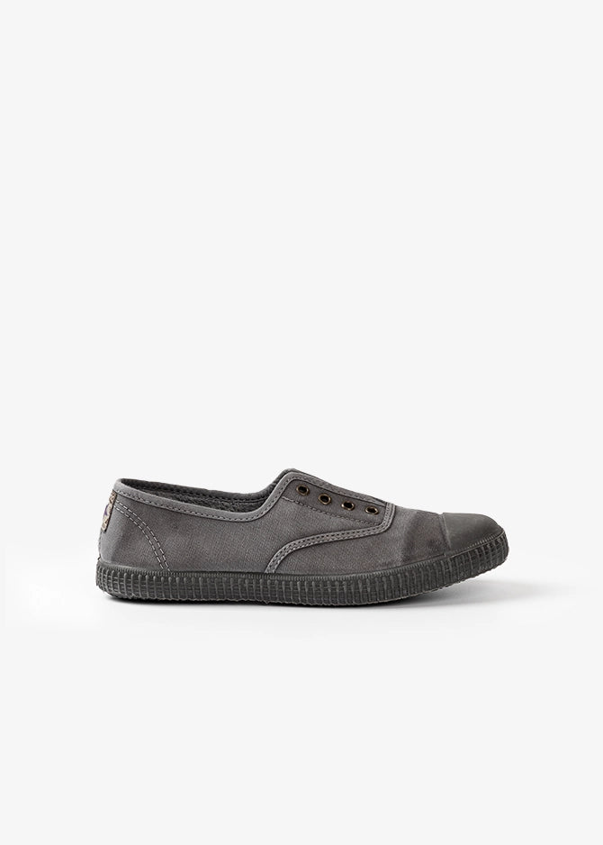 ZAPATILLA INGLESA CON FORRO INTERIOR - NEGRO